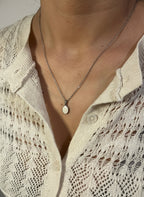 Mother’s Grace – Oval of Milk Silver